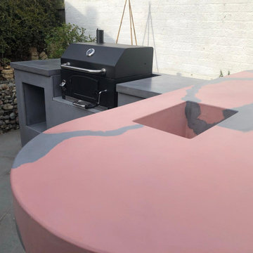 Pink Outdoor Kitchen