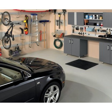 Garage storage cabinets and wall storage space