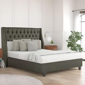 ARBO Upholstered Platform Beds with Headboards