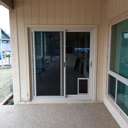 Vinyl Sliding Door With Doggy Door - Patio Doors