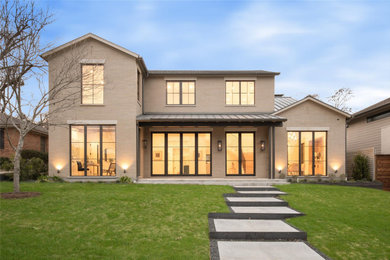 Design ideas for a contemporary home design in Dallas.