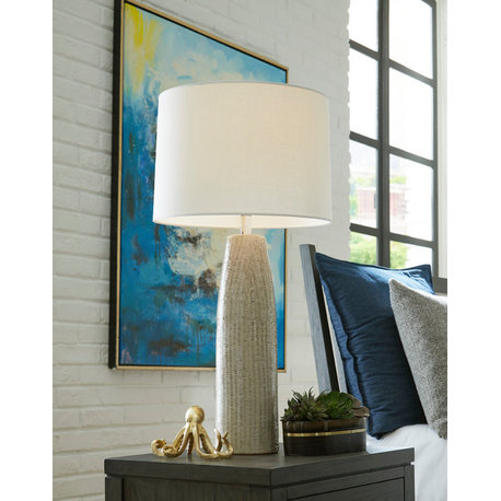 Trend Home 1-Light Polished Nickel Table Lamp