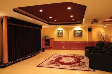 Basement - traditional basement idea in New York