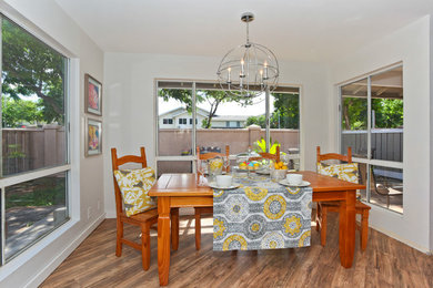 Inspiration for a contemporary dining room remodel in Seattle