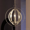 Luxury Industrial Chic Pendant Light, Arezzo Series, Brushed Nickel