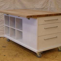 Kitchen Island/Table on Casters - Kitchen Islands And Kitchen Carts