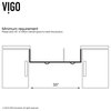 VIGO All-In-One 33" Bingham Double Bowl Farmhouse Kitchen Sink Set