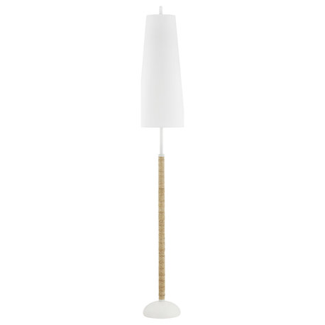 Mariana 2-Light Floor Lamp, Textured White