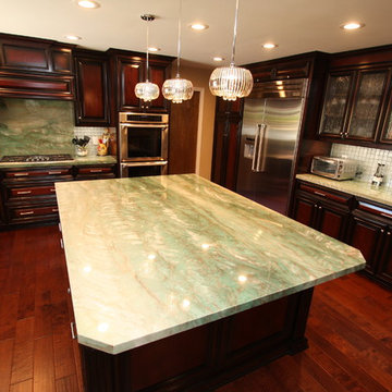 Magnificent 2-tone Cherry Finish Kitchen