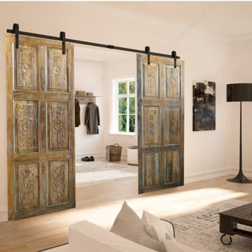 Artisan Carved Custom Barn Doors