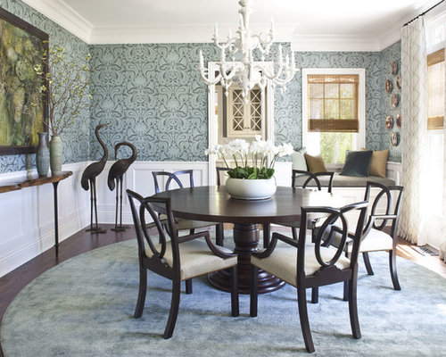 Dining Room Wallpaper With Chair Rail
