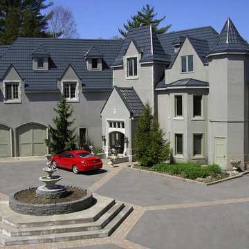 Houses with Hy-Grade's permanent steel roofing "cure"