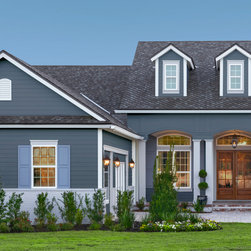 HardiePanel&reg; Vertical Siding in Evening Blue NY - Siding And Stone Veneer