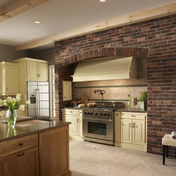 Brick Kitchen Accent Wall