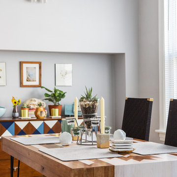 Dining Room Designed with Table by Woodward Trade Co