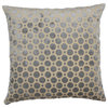 Gray geometric cut velvet decorative pillow cover