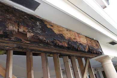 DETERIORATED STRUCTUAL WOOD BEAM CAUSED BY A ROOF LEAK