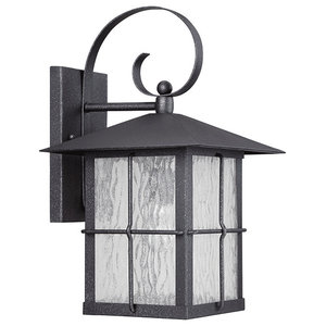 Sunset Black F4635-31-LED Outdoor Lantern Wall Light-Suitable for Wet Locations Finish 15W