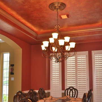 Dining Room-Metallic Ceiling