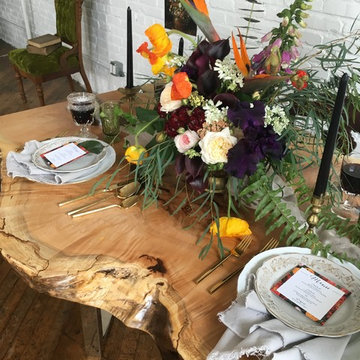 WOODLYNNS EDGE " Live edge slab table and woodwork "