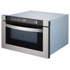 24" Built-in Microwave Drawer With Automatic Presets, Stainless Steel