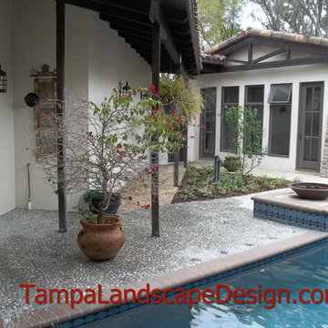 Lutz (north Tampa) Spanish/Moroccan landscape design