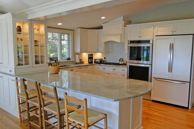 Inspiration for a coastal kitchen remodel in Boston