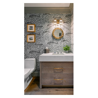 Portside Revival - Beach Style - Powder Room - Boston - by TMS ...