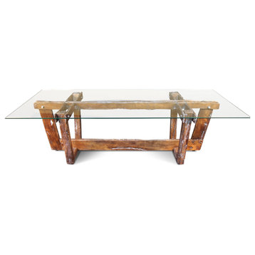 FRAMS Glass Top Dining Table