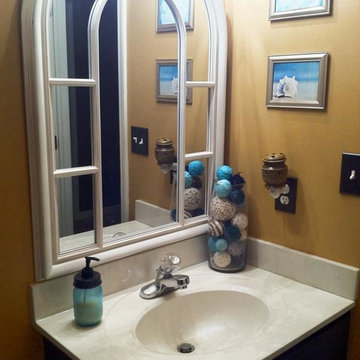 Easy way to add some bright colors into your bathroom