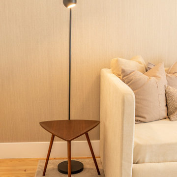Round Wood Bedside Table Detail, Lisbon
