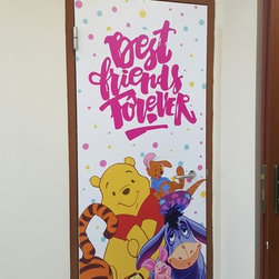 "Winnie The Pooh" Bomb Shelter Door Art - Home Accessories & Decor