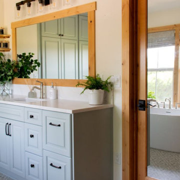 Serene Farmhouse Bathroom