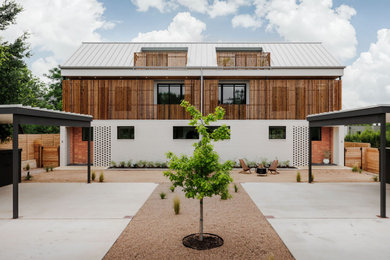 Inspiration for a contemporary exterior home remodel in Austin