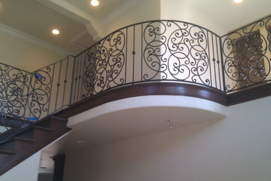 Interior curved wrought iron