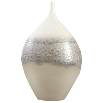 Cream Rises Vase, Wide, Small
