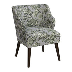 Universal Lighting and Decor - T-bird Sylvan Toile Graystone Fabric Armchair - Bar Stools And Counter Stools
