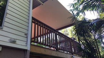 Large Deck with "Fly-over" roof