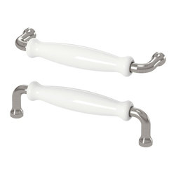 HISHULT Handle, porcelain white - Cabinet And Drawer Handle Pulls
