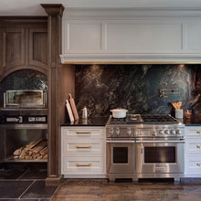 mixed woods kitchen