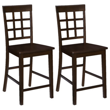 Kinston Window Pane Counter Chairs Set of 2