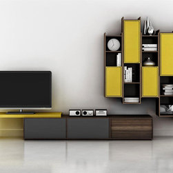 Modern Wall Unit Lyrics 10 by Huppe - $7,612.00 - Media Cabinets