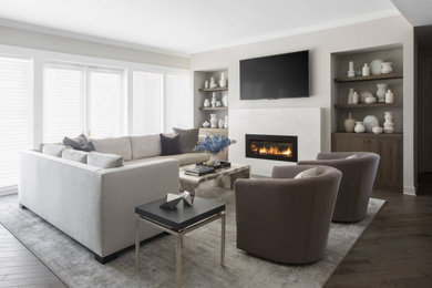 Transitional living room photo in Other
