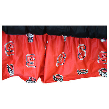 North Carolina State Wolfpack Printed Dust Ruffle, Twin, Twin