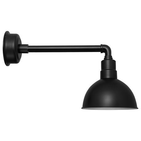 Metropolitan Blackspot LED Barn Light, Matte Black, 8"