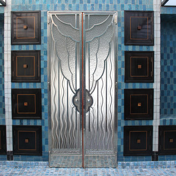 Sablage décoratif sur verre