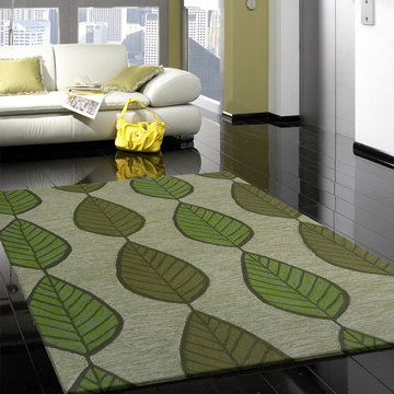 Indoor and Outdoor Floral Area Rugs In Size 4' ft. x 5'4" ft.