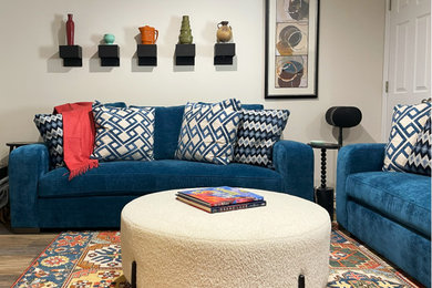 Inspiration for an eclectic family room remodel in DC Metro