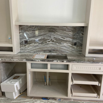Fantasy Brown Bookmatched Kitchen
