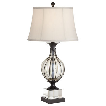 Pacific Coast Alexandria Table Lamp w/USB 45R24 - Dark Bronze
